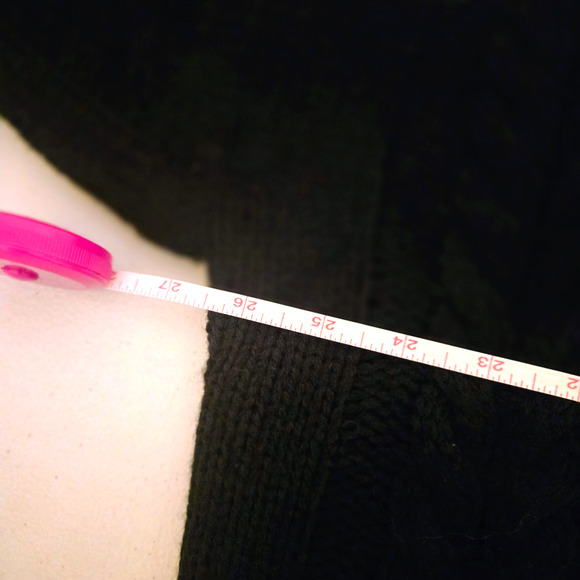 Altar’d State Cropped Black Boho Sweater M Oversized - Picture 4 of 16